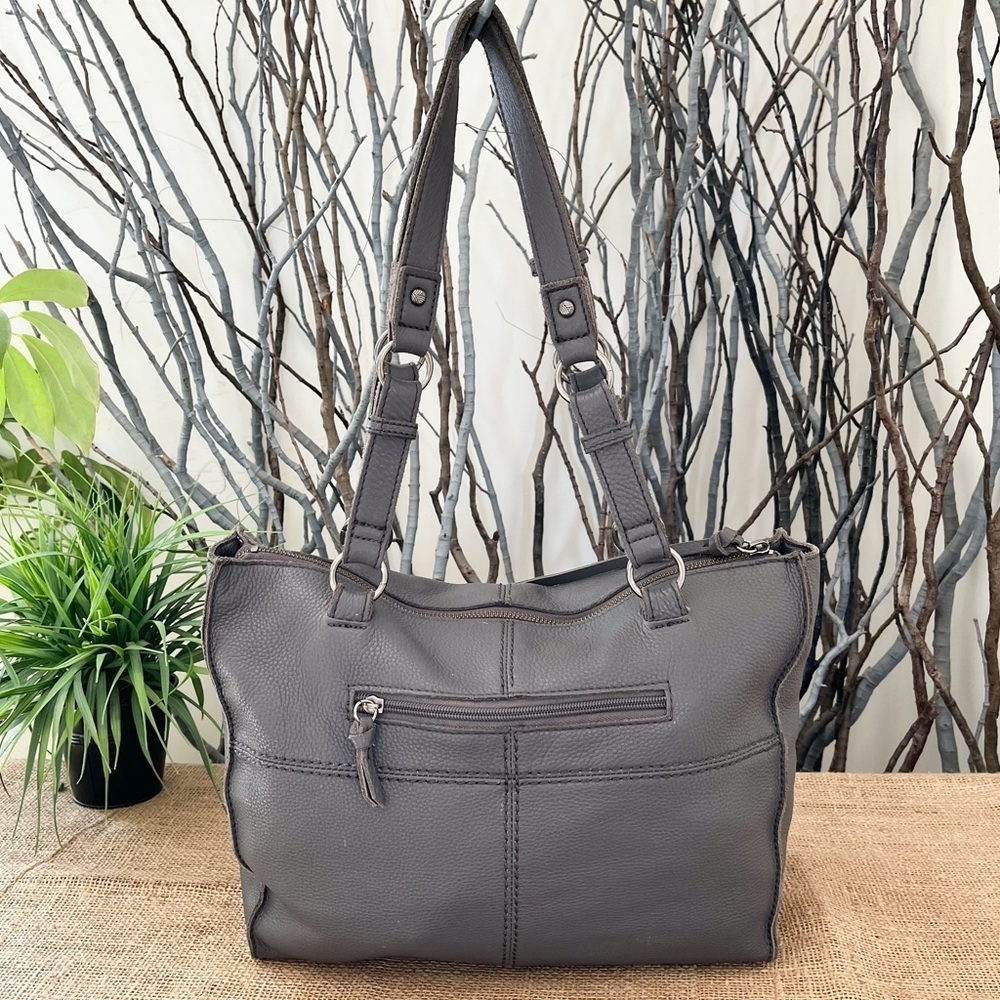 The Sak Silverlake Gray Studded Shopper Shoulder Bag - Picture 4 of 14